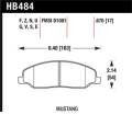 Disc Brake Pad - Hawk Performance HB484F.670 UPC: 840653014272