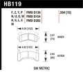 Disc Brake Pad - Hawk Performance HB119Y.594 UPC: 840653060019