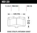 Disc Brake Pad - Hawk Performance HB120F.560 UPC: 840653010267