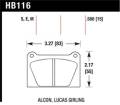 Disc Brake Pad - Hawk Performance HB116E.580 UPC: 840653070865