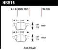 Disc Brake Pad - Hawk Performance HB515F.760 UPC: 840653014616