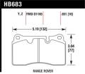 Disc Brake Pad - Hawk Performance HB683Z.651 UPC: 840653062914