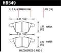 Disc Brake Pad - Hawk Performance HB549B.702 UPC: 840653069388