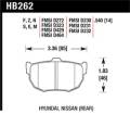 Disc Brake Pad - Hawk Performance HB262F.540 UPC: 840653011806