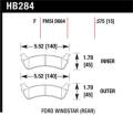 Disc Brake Pad - Hawk Performance HB284Z.575 UPC: 840653050454