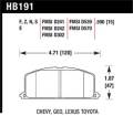 Disc Brake Pad - Hawk Performance HB191F.590 UPC: 840653011059