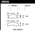 Disc Brake Pad - Hawk Performance HB646F.526 UPC: 840653062020