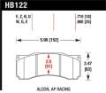 Disc Brake Pad - Hawk Performance HB122F.710 UPC: 840653015125