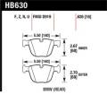Disc Brake Pad - Hawk Performance HB630F.626 UPC: 840653061436