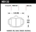 Disc Brake Pad - Hawk Performance HB132M.580 UPC: 840653071350