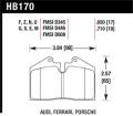 Disc Brake Pad - Hawk Performance HB170F.650 UPC: 840653010717