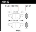 Disc Brake Pad - Hawk Performance HB449Z.679 UPC: 840653051215