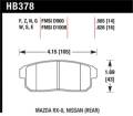 Disc Brake Pad - Hawk Performance HB378F.565 UPC: 840653014296