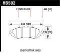 Disc Brake Pad - Hawk Performance HB592F.665 UPC: 840653015309