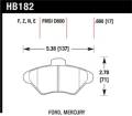 Disc Brake Pad - Hawk Performance HB182F.660 UPC: 840653010908
