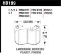 Disc Brake Pad - Hawk Performance HB199F.702 UPC: 840653011165