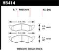 Disc Brake Pad - Hawk Performance HB414F.622 UPC: 840653013473
