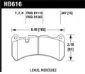 Disc Brake Pad - Hawk Performance HB616F.607 UPC: 840653015583