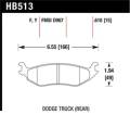 Disc Brake Pad - Hawk Performance HB513Y.610 UPC: 840653060958