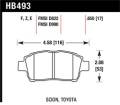 Disc Brake Pad - Hawk Performance HB493F.650 UPC: 840653014395