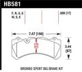 Disc Brake Pad - Hawk Performance HB581F.660 UPC: 840653015415