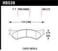 Disc Brake Pad - Hawk Performance HB539Y.650 UPC: 840653061047