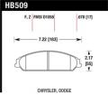 Disc Brake Pad - Hawk Performance HB509F.678 UPC: 840653014555