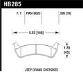 Disc Brake Pad - Hawk Performance HB285F.595 UPC: 840653012087
