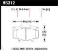 Disc Brake Pad - Hawk Performance HB312F.591 UPC: 840653012391