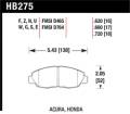 Disc Brake Pad - Hawk Performance HB275G.620 UPC: 840653074221