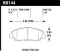 Disc Brake Pad - Hawk Performance HB144E.690 UPC: 840653071626