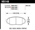Disc Brake Pad - Hawk Performance HB148G.560 UPC: 840653071718