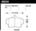 Disc Brake Pad - Hawk Performance HB291F.642 UPC: 840653012155