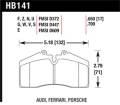Disc Brake Pad - Hawk Performance HB141F.650 UPC: 840653010502