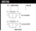 Disc Brake Pad - Hawk Performance HB708F.738 UPC: 840653063829