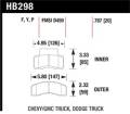 Disc Brake Pad - Hawk Performance HB298F.787 UPC: 840653012230