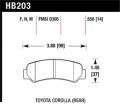 Disc Brake Pad - Hawk Performance HB203F.550 UPC: 840653011202