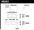 Disc Brake Pad - Hawk Performance HB263F.650 UPC: 840653011813
