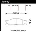 Disc Brake Pad - Hawk Performance HB402Y.669 UPC: 840653060736