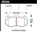 Disc Brake Pad - Hawk Performance HB586F.660 UPC: 840653063270