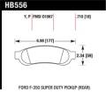 Disc Brake Pad - Hawk Performance HB556P.710 UPC: 840653041049