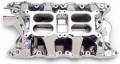 RPM Air Gap Dual-Quad Intake Manifold - Edelbrock 75854 UPC: 085347758548