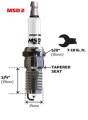 Iridium Tip Spark Plug - MSD Ignition 37154 UPC: 085132371549