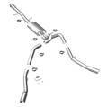 MF Series Performance Cat-Back Exhaust System - Magnaflow Performance Exhaust 15574 UPC: 841380059581