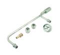 Chrome Plated Fuel Lines With Fuel Pressure Gauge - Mr. Gasket 1559 UPC: 084041015599