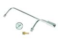 Chrome Plated Fuel Lines With Fuel Pressure Gauge - Mr. Gasket 1558 UPC: 084041015582