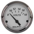 American Platinum Electric Voltmeter Gauge - Auto Meter 1992 UPC: 046074019920
