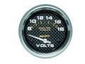 Carbon Fiber Electric Voltmeter Gauge - Auto Meter 4891 UPC: 046074048913