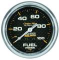 Carbon Fiber Mechanical Fuel Pressure Gauge - Auto Meter 4812 UPC: 046074048128