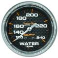 Carbon Fiber Mechanical Water Temperature Gauge - Auto Meter 4832 UPC: 046074048326